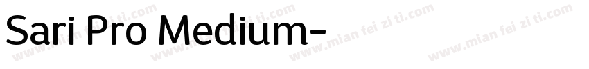 Sari Pro Medium字体转换